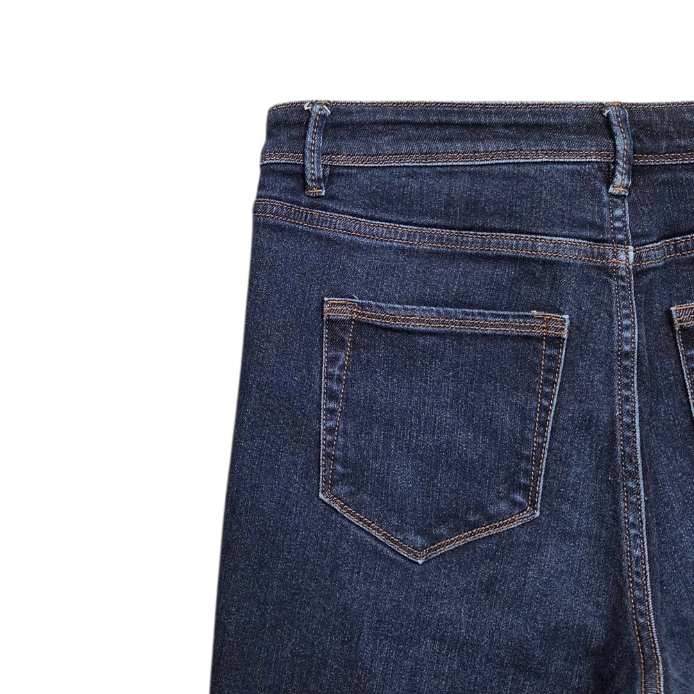 J Jill High Rise Straight Leg Jeans Womens 4 Mid Rise Denim Dark Wash - Picture 6 of 9